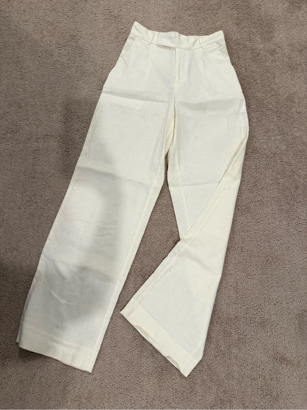 Banana Republic Ivory Wide Leg Pants